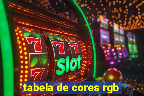 tabela de cores rgb